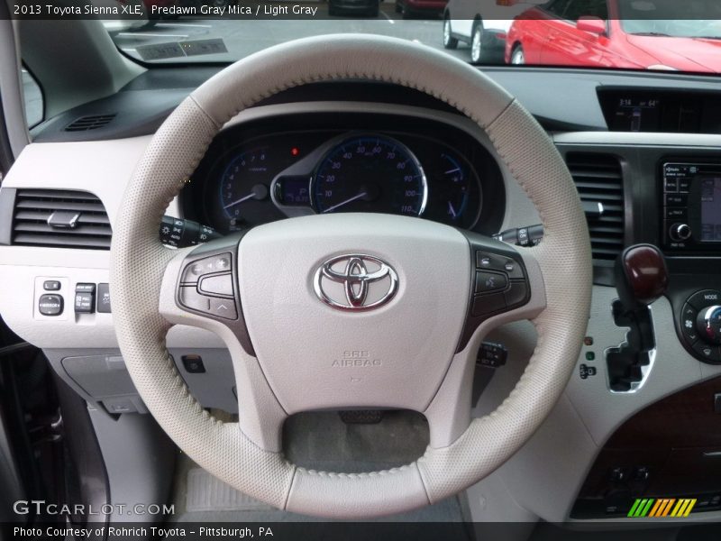 Predawn Gray Mica / Light Gray 2013 Toyota Sienna XLE