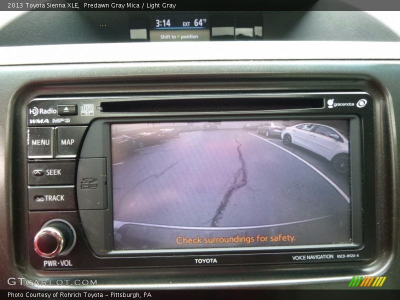 Predawn Gray Mica / Light Gray 2013 Toyota Sienna XLE