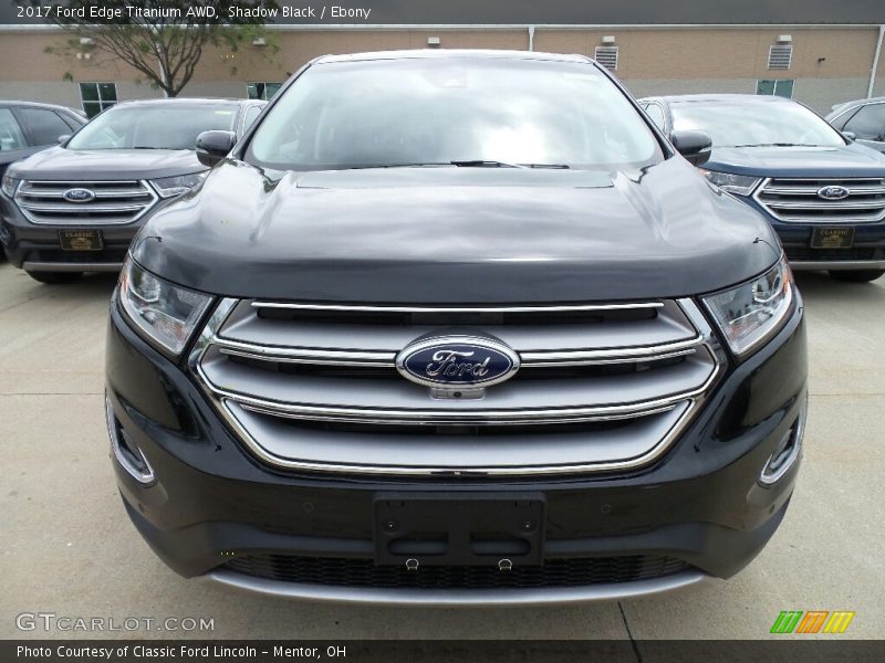 Shadow Black / Ebony 2017 Ford Edge Titanium AWD