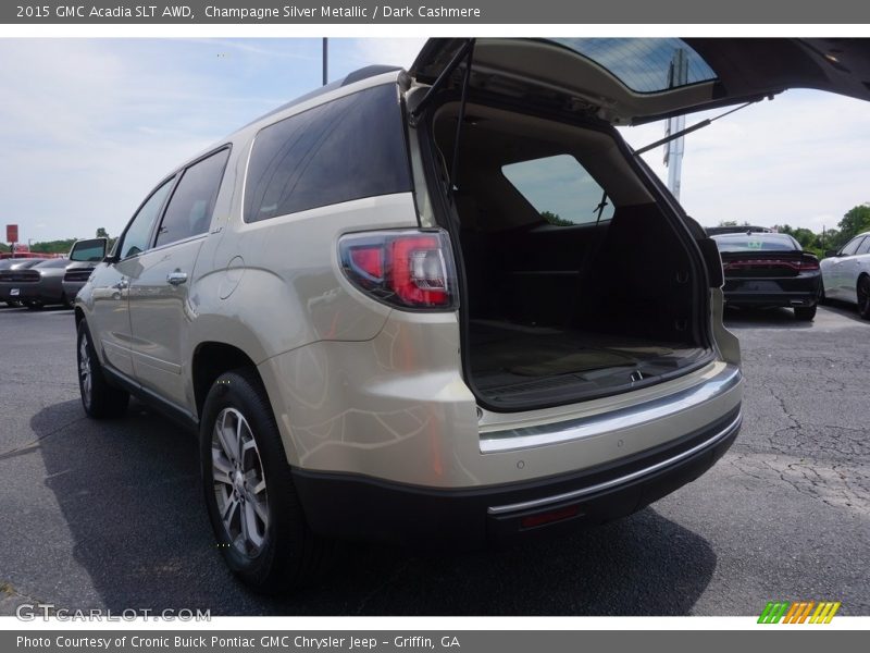 Champagne Silver Metallic / Dark Cashmere 2015 GMC Acadia SLT AWD