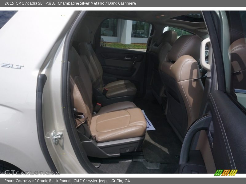 Champagne Silver Metallic / Dark Cashmere 2015 GMC Acadia SLT AWD