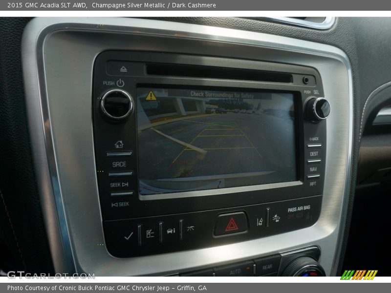 Champagne Silver Metallic / Dark Cashmere 2015 GMC Acadia SLT AWD