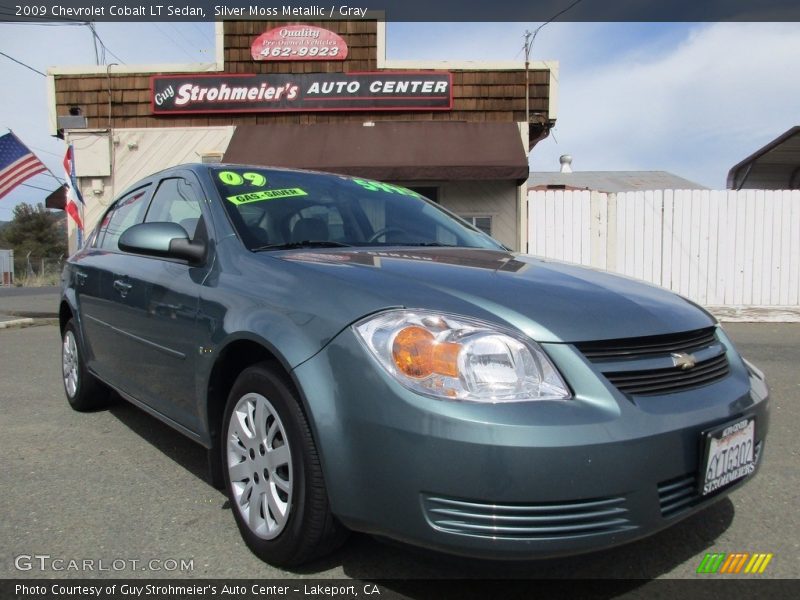 Silver Moss Metallic / Gray 2009 Chevrolet Cobalt LT Sedan