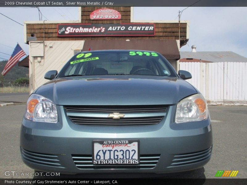 Silver Moss Metallic / Gray 2009 Chevrolet Cobalt LT Sedan