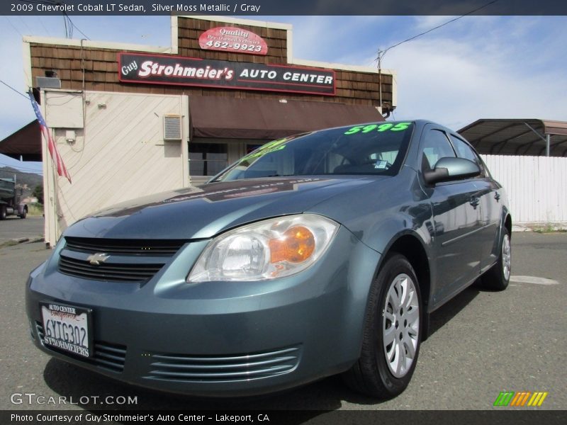 Silver Moss Metallic / Gray 2009 Chevrolet Cobalt LT Sedan