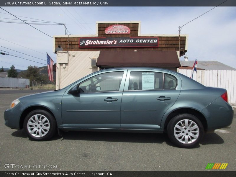 Silver Moss Metallic / Gray 2009 Chevrolet Cobalt LT Sedan