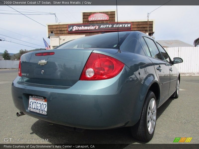 Silver Moss Metallic / Gray 2009 Chevrolet Cobalt LT Sedan
