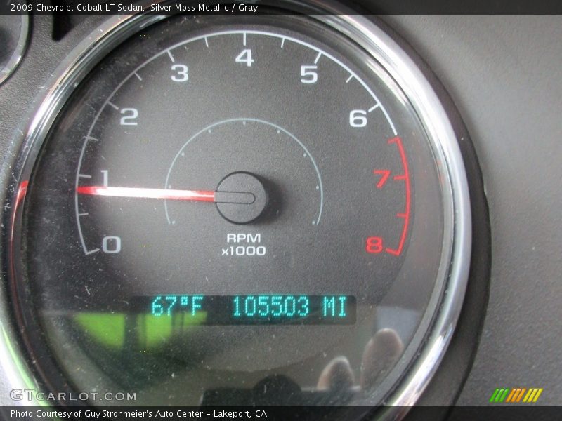 Silver Moss Metallic / Gray 2009 Chevrolet Cobalt LT Sedan