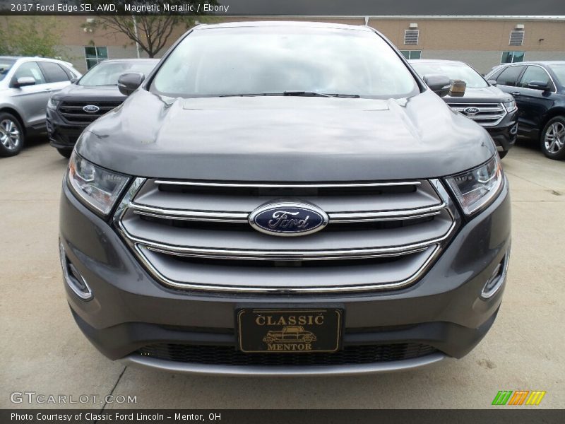 Magnetic Metallic / Ebony 2017 Ford Edge SEL AWD