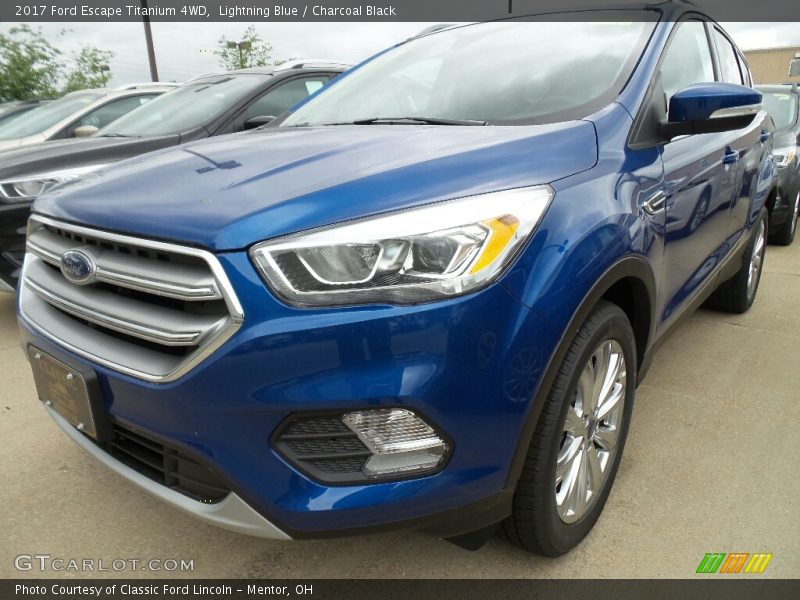 Lightning Blue / Charcoal Black 2017 Ford Escape Titanium 4WD