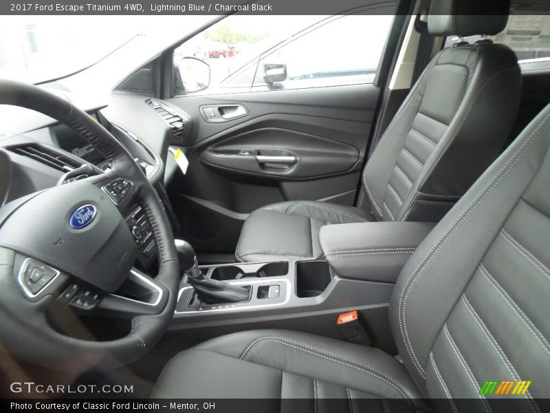 Lightning Blue / Charcoal Black 2017 Ford Escape Titanium 4WD