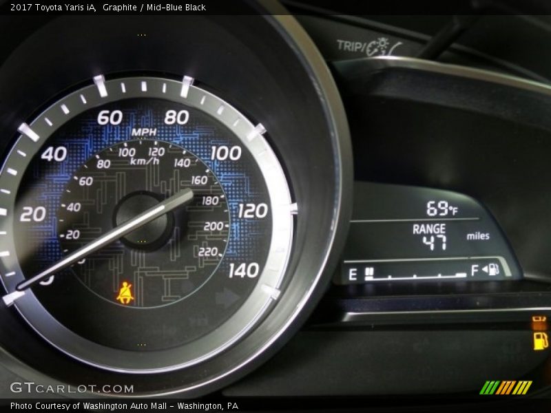 Graphite / Mid-Blue Black 2017 Toyota Yaris iA