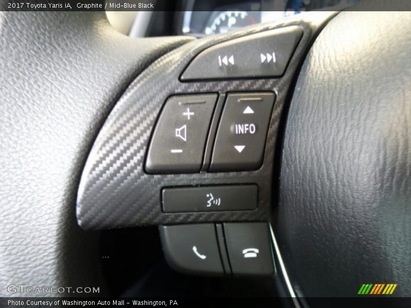 Graphite / Mid-Blue Black 2017 Toyota Yaris iA
