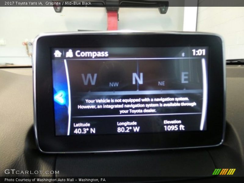 Graphite / Mid-Blue Black 2017 Toyota Yaris iA