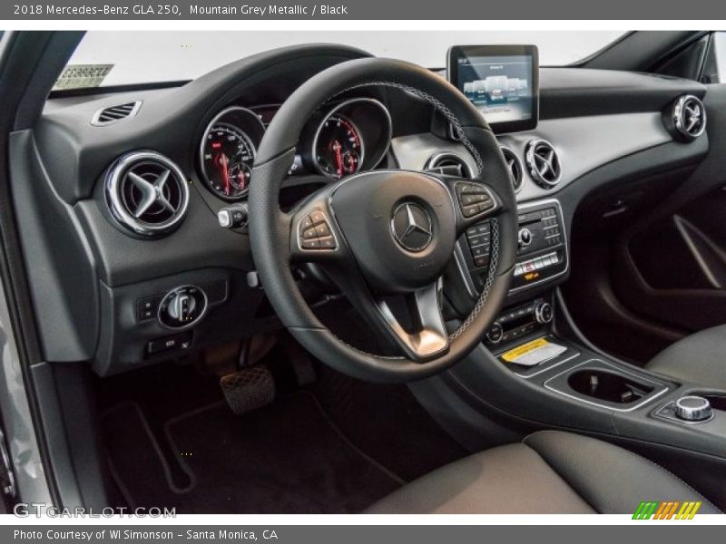 Dashboard of 2018 GLA 250