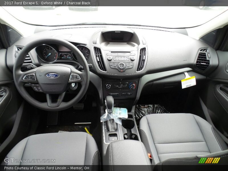 Oxford White / Charcoal Black 2017 Ford Escape S