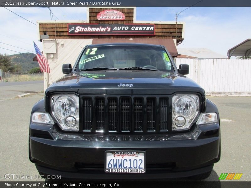 Natural Green Pearl / Dark Slate Gray 2012 Jeep Liberty Sport