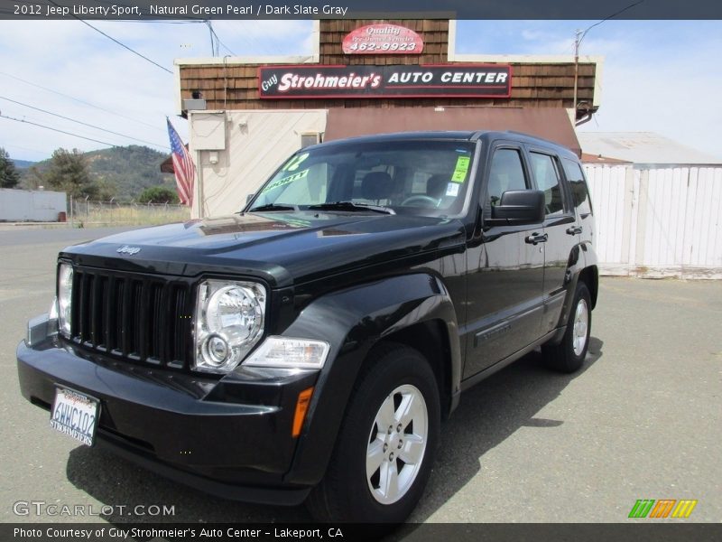 Natural Green Pearl / Dark Slate Gray 2012 Jeep Liberty Sport