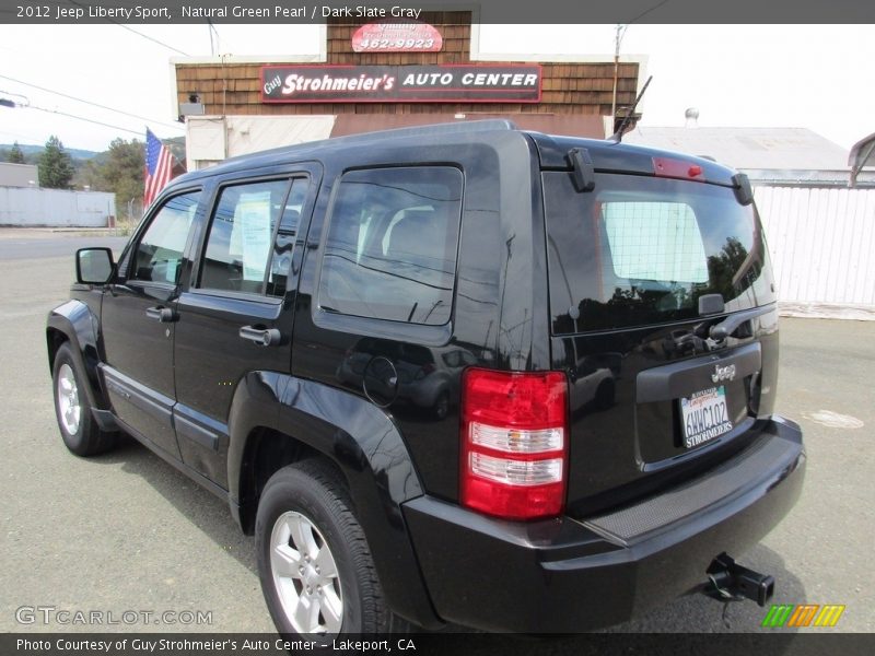 Natural Green Pearl / Dark Slate Gray 2012 Jeep Liberty Sport