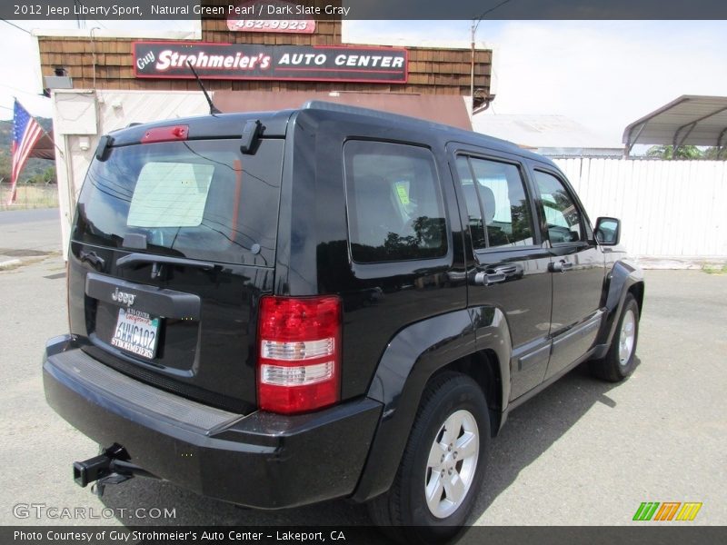 Natural Green Pearl / Dark Slate Gray 2012 Jeep Liberty Sport