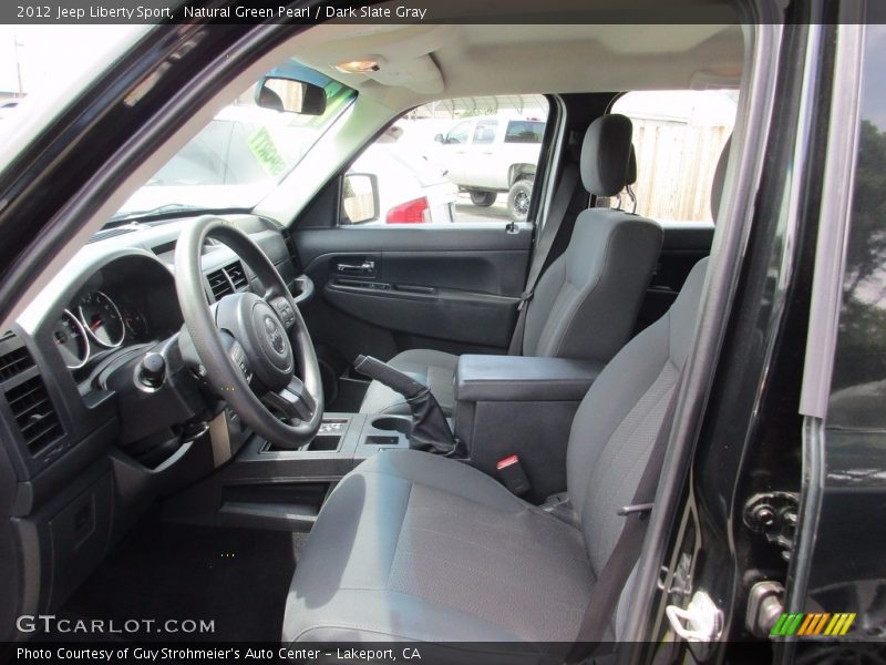 Natural Green Pearl / Dark Slate Gray 2012 Jeep Liberty Sport