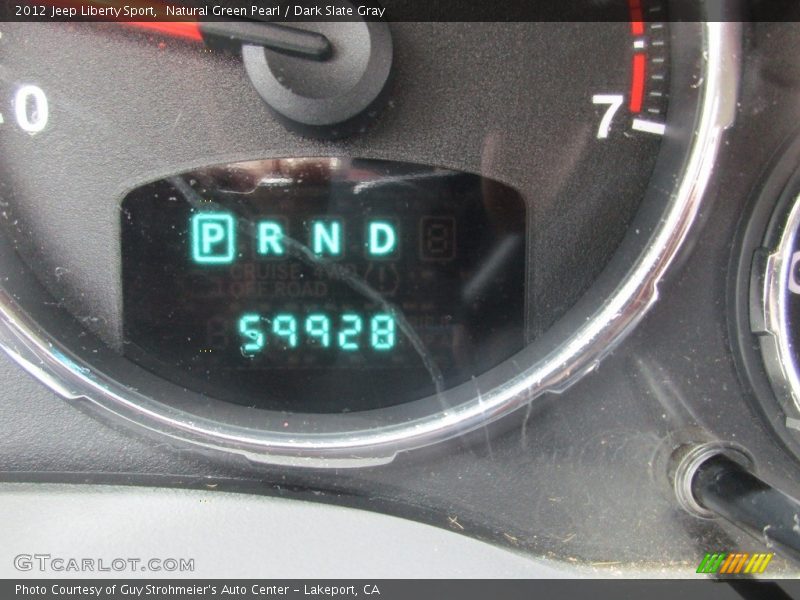 Natural Green Pearl / Dark Slate Gray 2012 Jeep Liberty Sport