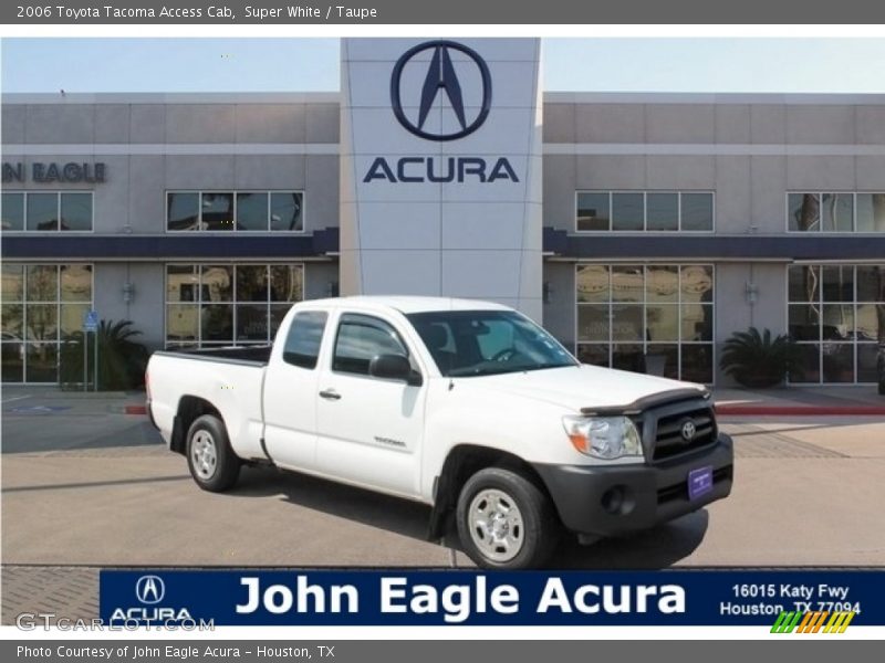 Super White / Taupe 2006 Toyota Tacoma Access Cab