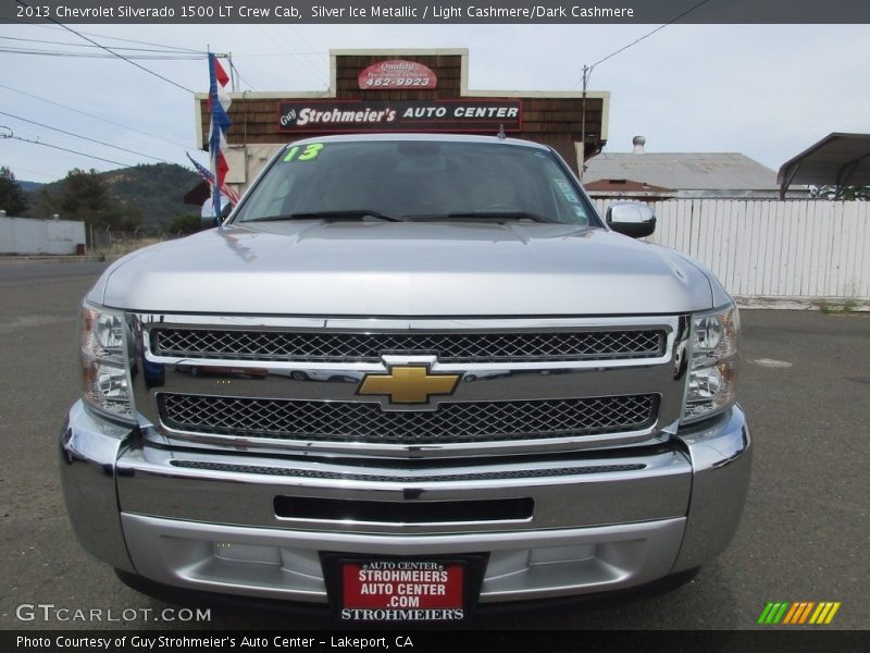 Silver Ice Metallic / Light Cashmere/Dark Cashmere 2013 Chevrolet Silverado 1500 LT Crew Cab