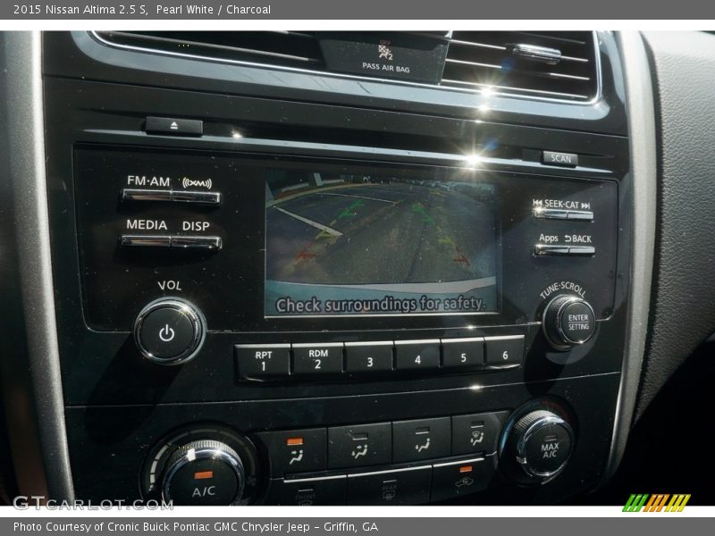Pearl White / Charcoal 2015 Nissan Altima 2.5 S