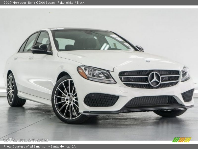 Polar White / Black 2017 Mercedes-Benz C 300 Sedan