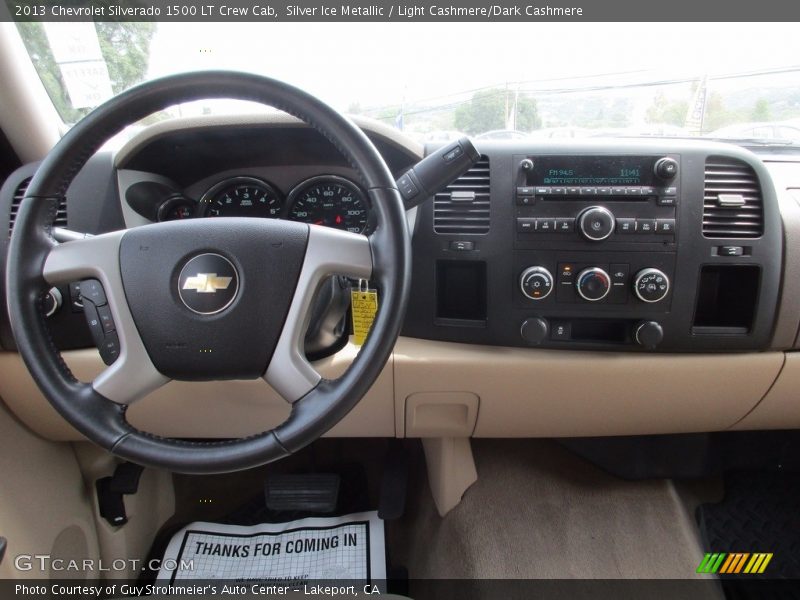 Silver Ice Metallic / Light Cashmere/Dark Cashmere 2013 Chevrolet Silverado 1500 LT Crew Cab