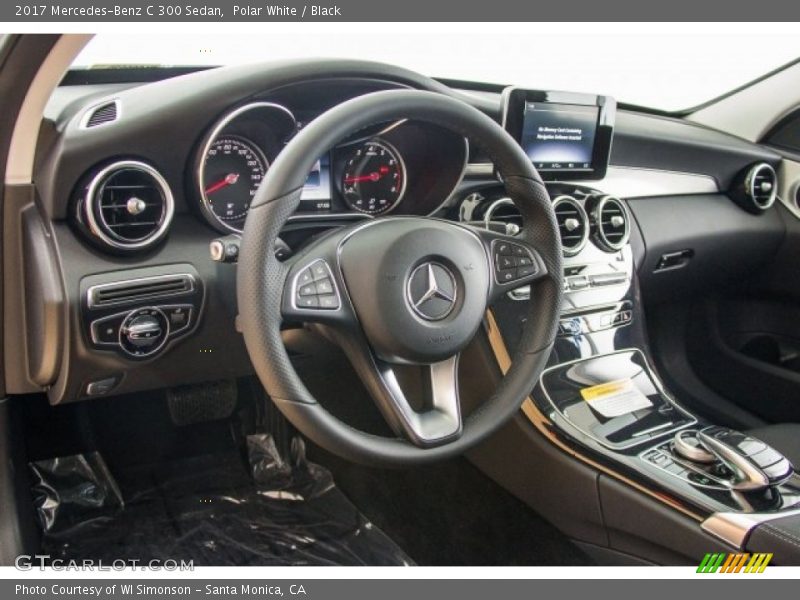Polar White / Black 2017 Mercedes-Benz C 300 Sedan