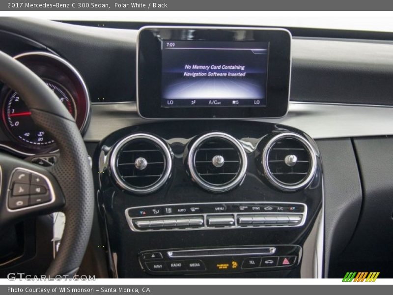 Polar White / Black 2017 Mercedes-Benz C 300 Sedan