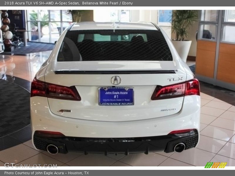 Bellanova White Pearl / Ebony 2018 Acura TLX V6 SH-AWD A-Spec Sedan