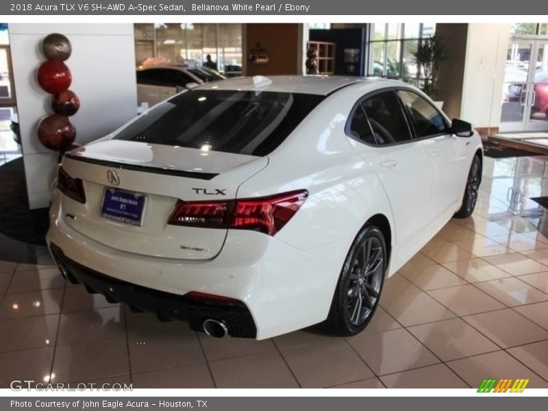 Bellanova White Pearl / Ebony 2018 Acura TLX V6 SH-AWD A-Spec Sedan