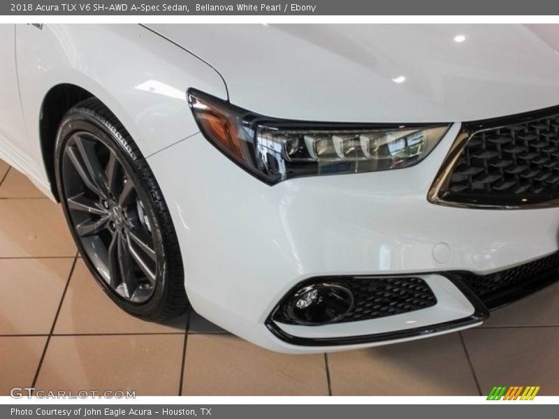 Bellanova White Pearl / Ebony 2018 Acura TLX V6 SH-AWD A-Spec Sedan