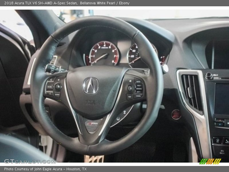Bellanova White Pearl / Ebony 2018 Acura TLX V6 SH-AWD A-Spec Sedan