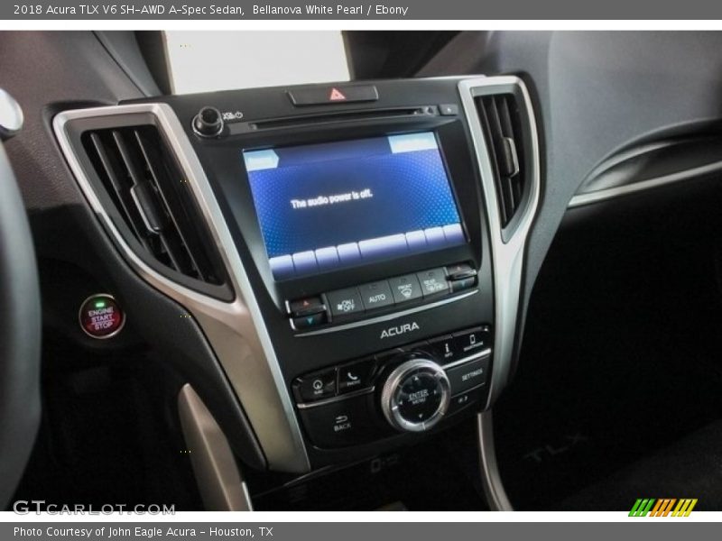 Bellanova White Pearl / Ebony 2018 Acura TLX V6 SH-AWD A-Spec Sedan