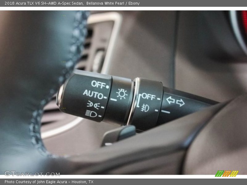 Bellanova White Pearl / Ebony 2018 Acura TLX V6 SH-AWD A-Spec Sedan
