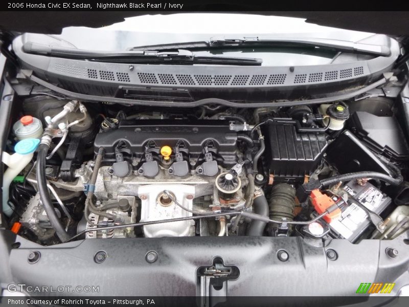 Nighthawk Black Pearl / Ivory 2006 Honda Civic EX Sedan