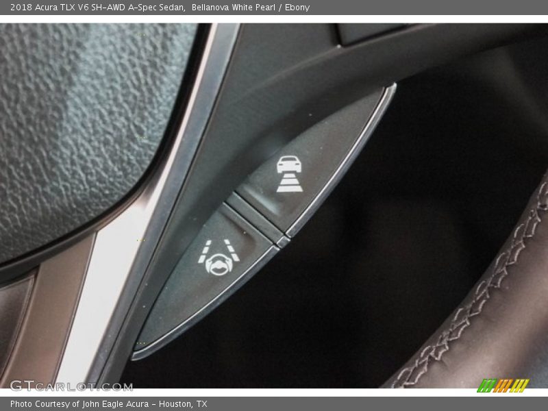 Bellanova White Pearl / Ebony 2018 Acura TLX V6 SH-AWD A-Spec Sedan