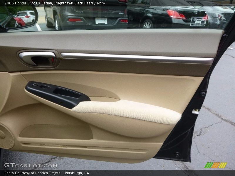 Nighthawk Black Pearl / Ivory 2006 Honda Civic EX Sedan