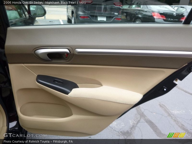 Nighthawk Black Pearl / Ivory 2006 Honda Civic EX Sedan