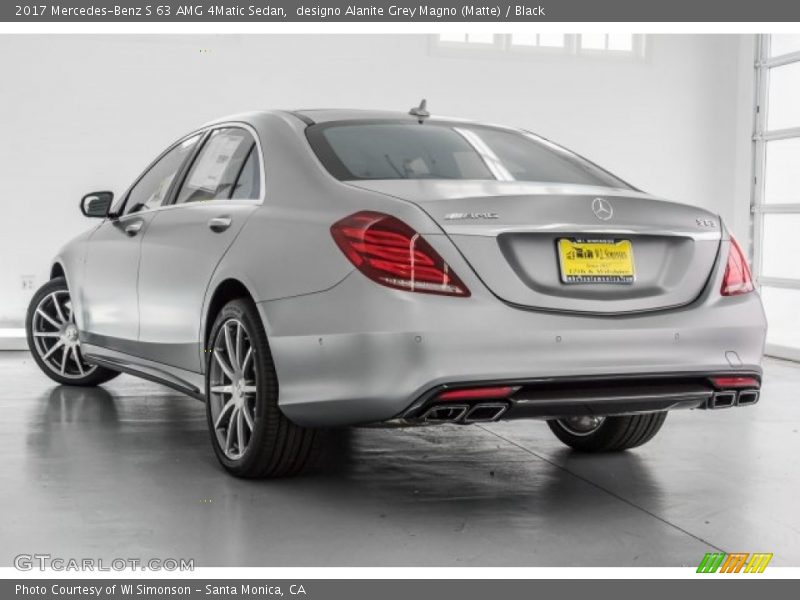 designo Alanite Grey Magno (Matte) / Black 2017 Mercedes-Benz S 63 AMG 4Matic Sedan