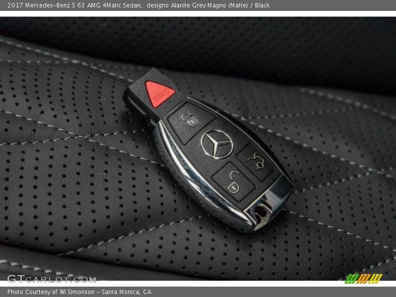 designo Alanite Grey Magno (Matte) / Black 2017 Mercedes-Benz S 63 AMG 4Matic Sedan
