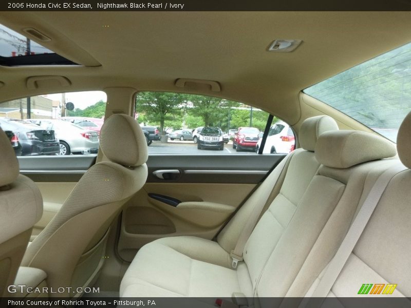 Nighthawk Black Pearl / Ivory 2006 Honda Civic EX Sedan