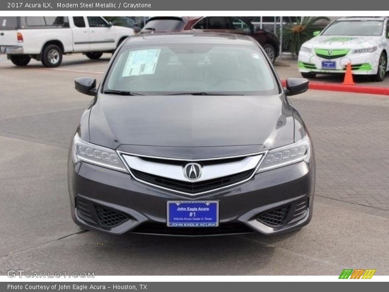 Modern Steel Metallic / Graystone 2017 Acura ILX