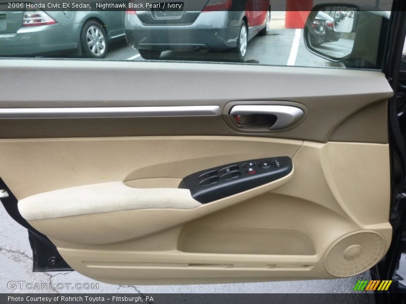 Nighthawk Black Pearl / Ivory 2006 Honda Civic EX Sedan