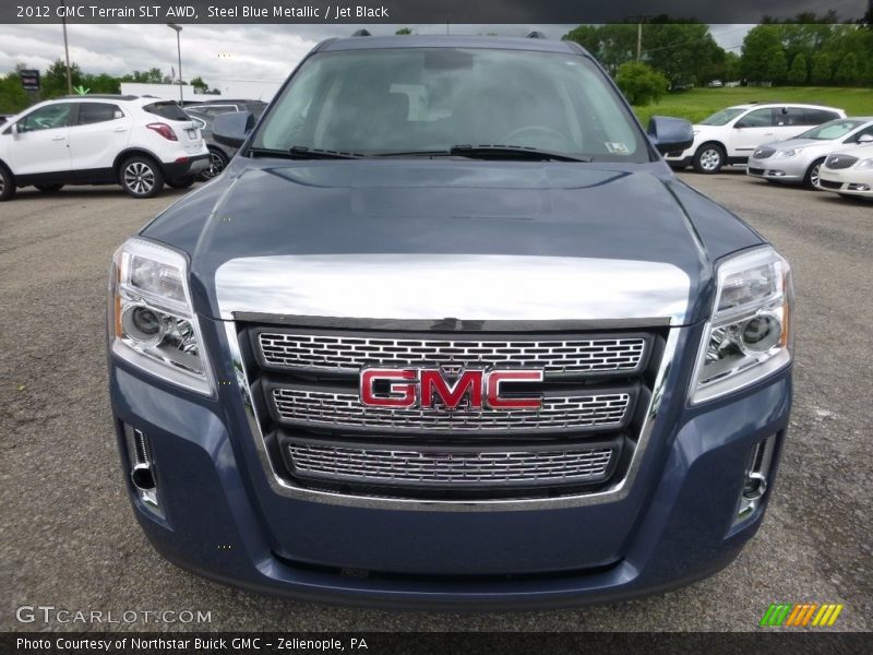 Steel Blue Metallic / Jet Black 2012 GMC Terrain SLT AWD