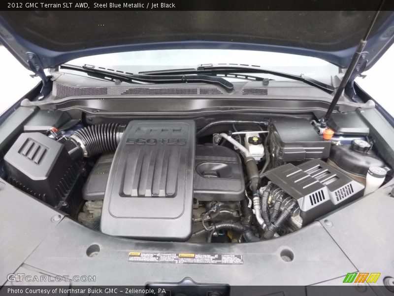 Steel Blue Metallic / Jet Black 2012 GMC Terrain SLT AWD